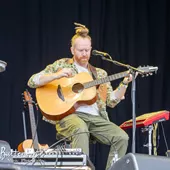 Newton Faulkner performing at The Big Feastival